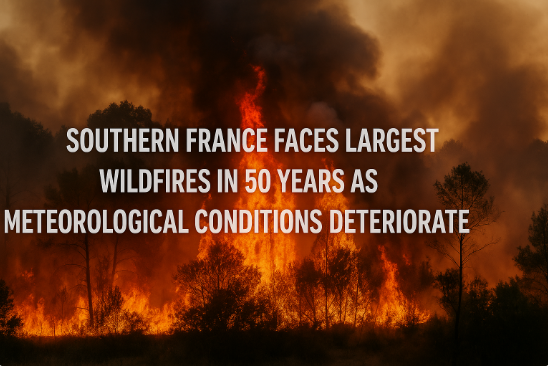 جنوب فرنسا يواجه أكبر حرائق غابات منذ 50 عامًا مع تدهور الأحوال الجوية